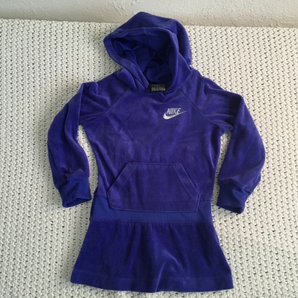 NIKE PURPLE VELOR TENNIS DRESS GIRL SIZE 12-24 MONTHS - Picture 1 of 5